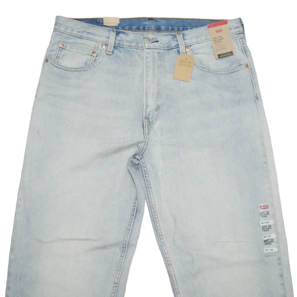 Levis 550 Relaxed Fit Men's Tapered Leg Jeans Size 38x34 Light Wash Paint Denim - Picture 3 of 10